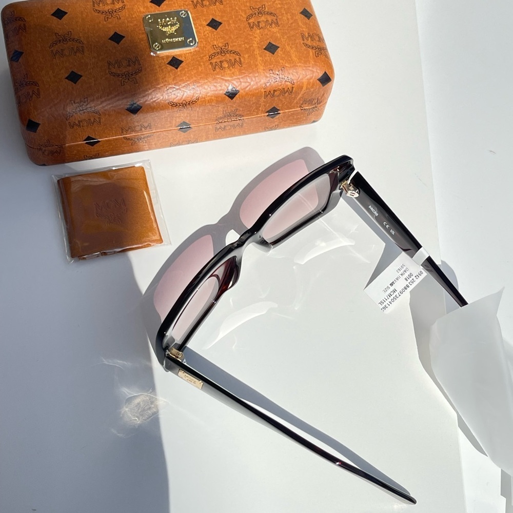 MCM tortoise new authentic sunglasses include case + cloth, lens 54mm - Picture 6 of 9